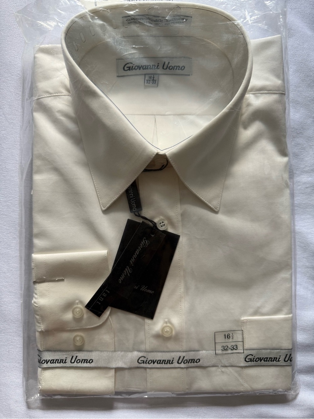 Men's Cream Dress Shirt